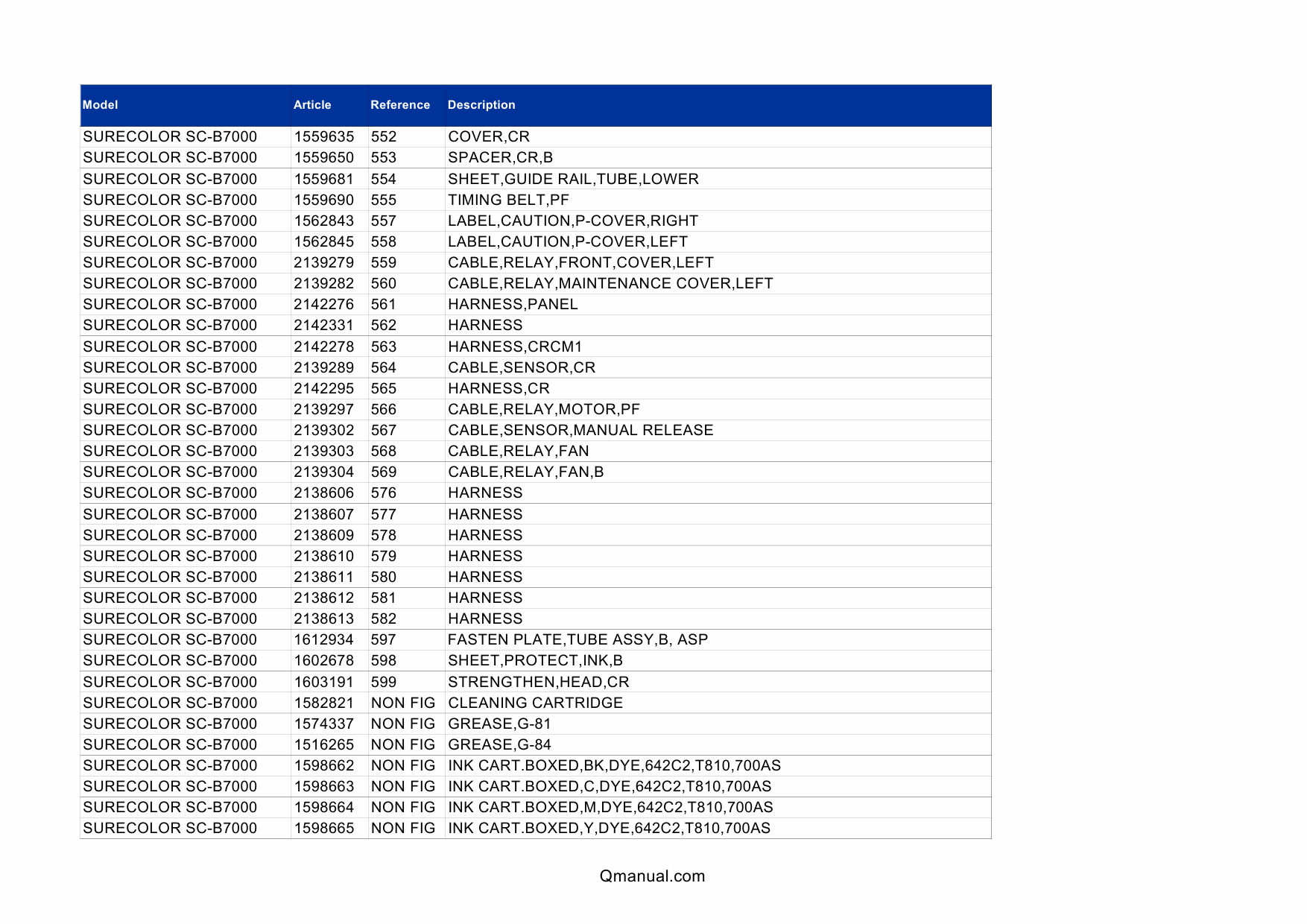 EPSON SureColor B7000 B7070 B7080 Parts Manual-4